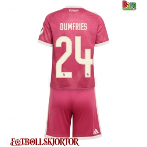 Real Madrid Denzel Dumfries #24 Tredje Kläder Barn 2026-27 Kortärmad (+ Korta byxor)
